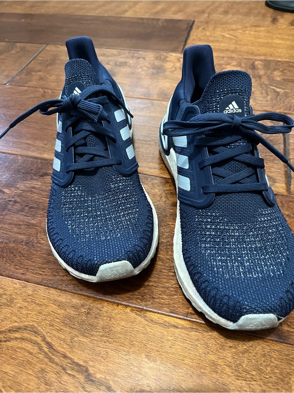 adidas Women’s Navy and White Athletic Running Shoes - Picture 2 of 6